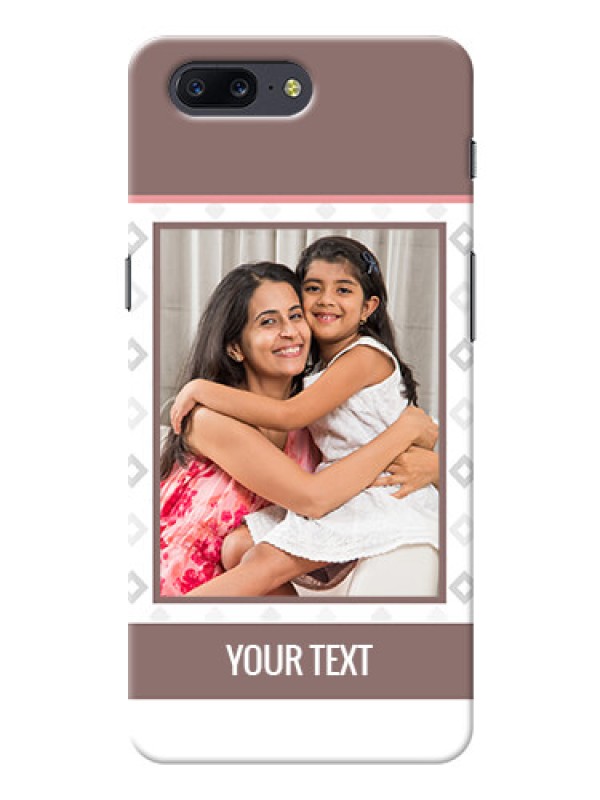 Custom OnePlus 5 Simple Mobile Back Case Design