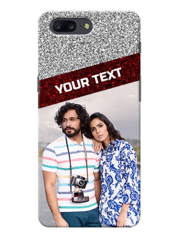 Custom OnePlus 5 2 image holder with glitter strip Design