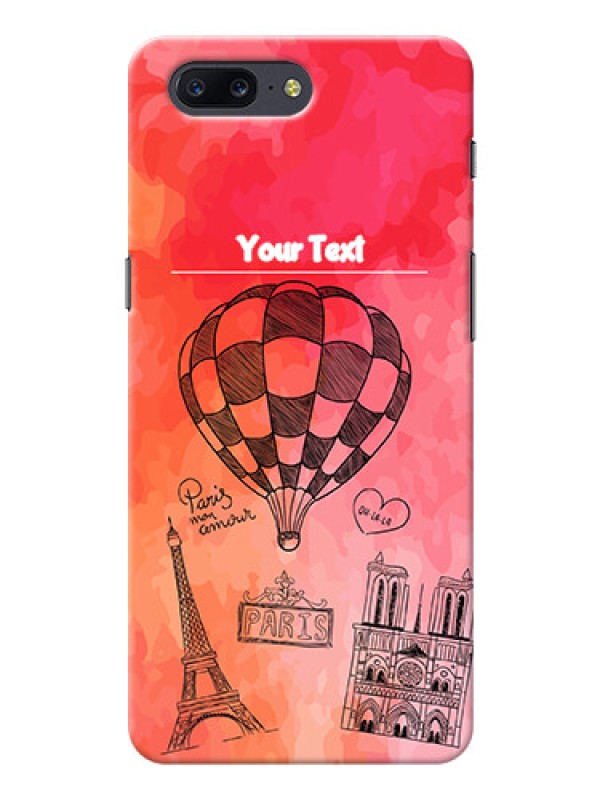 Custom OnePlus 5 abstract painting with paris theme Design
