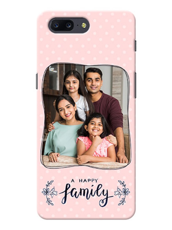 Custom OnePlus 5 A happy family with polka dots Design
