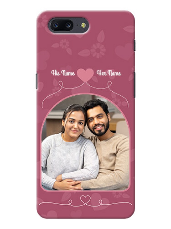 Custom OnePlus 5 love floral backdrop Design