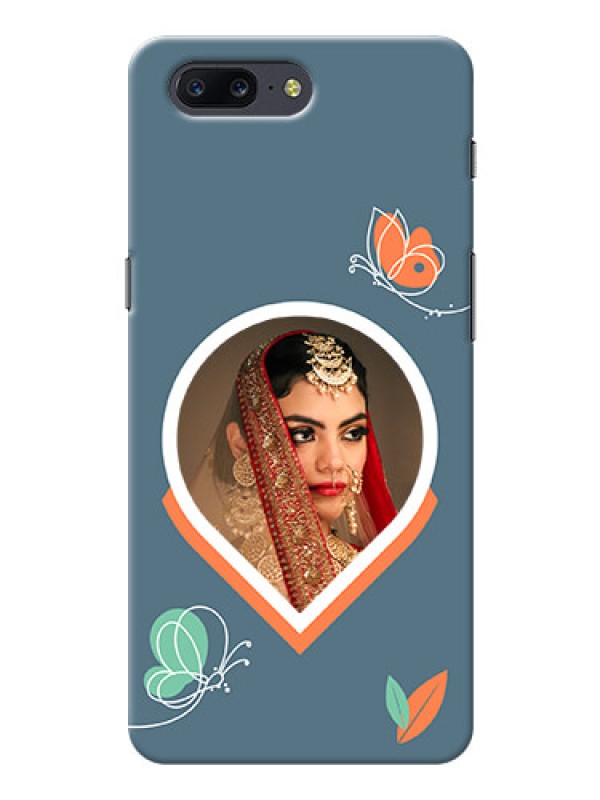 Custom OnePlus 5 Custom Mobile Case with Droplet Butterflies Design