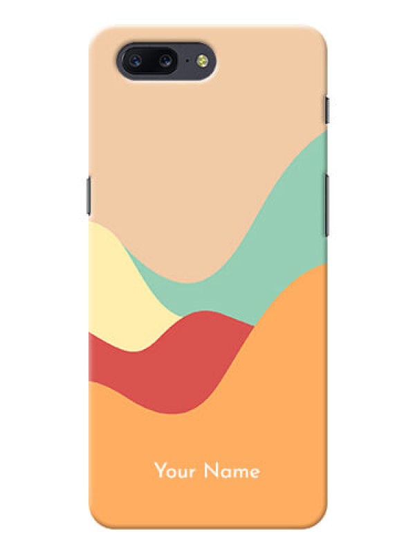 Custom OnePlus 5 Custom Mobile Case with Ocean Waves Multi-colour Design
