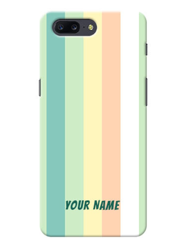 Custom OnePlus 5 Back Covers: Multi-colour Stripes Design