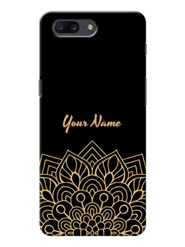 Custom OnePlus 5 Back Covers: Golden mandala Design