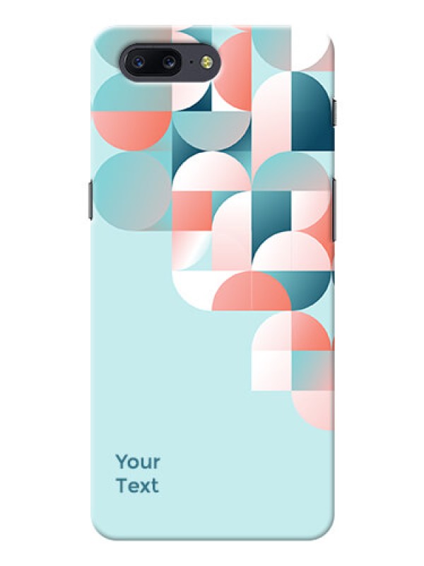Custom OnePlus 5 Back Covers: Stylish Semi-circle Pattern Design