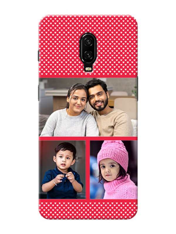 Custom Oneplus 6T mobile back covers online: Bulk Pic Upload Design