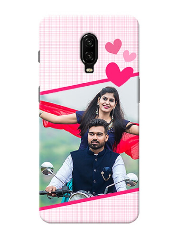 Custom Oneplus 6T Personalised Phone Cases: Love Shape Heart Design
