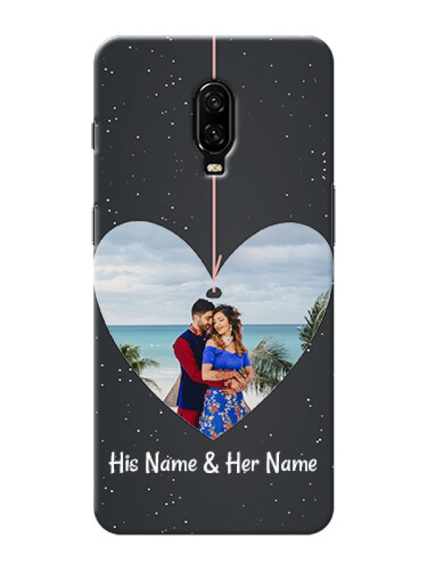Custom Oneplus 6T custom phone cases: Hanging Heart Design
