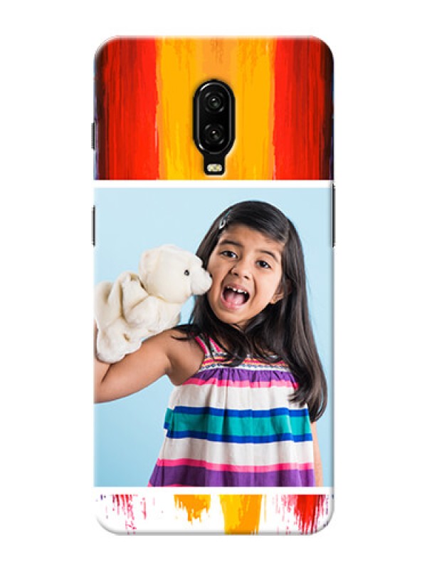 Custom Oneplus 6T custom phone covers: Multi Color Design
