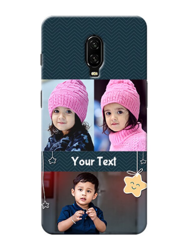 Custom Oneplus 6T Mobile Back Covers Online: Hanging Stars Design