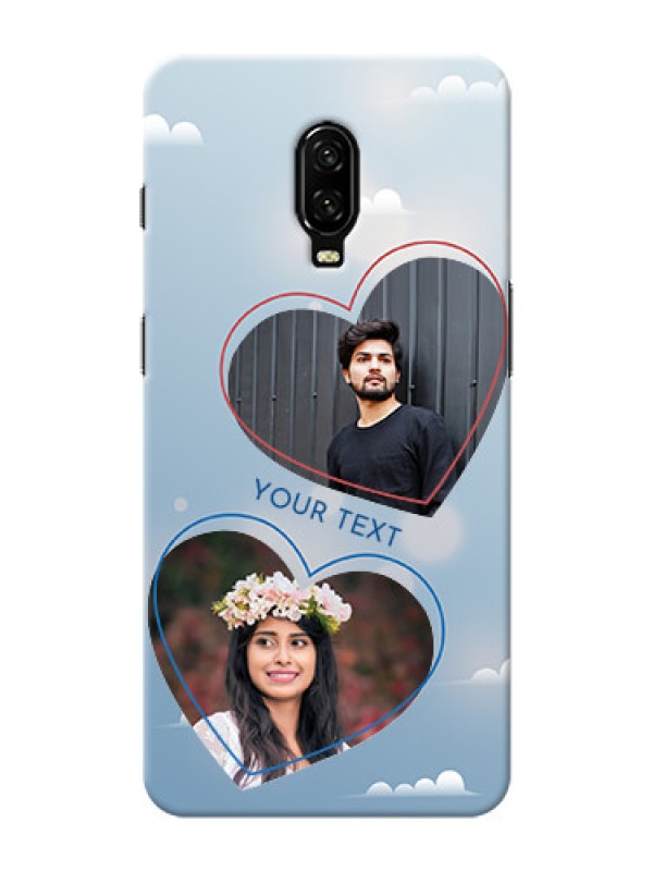Custom Oneplus 6T Phone Cases: Blue Color Couple Design 