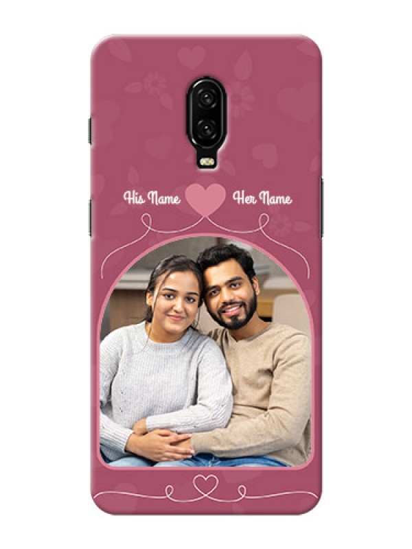 Custom Oneplus 6T mobile phone covers: Love Floral Design