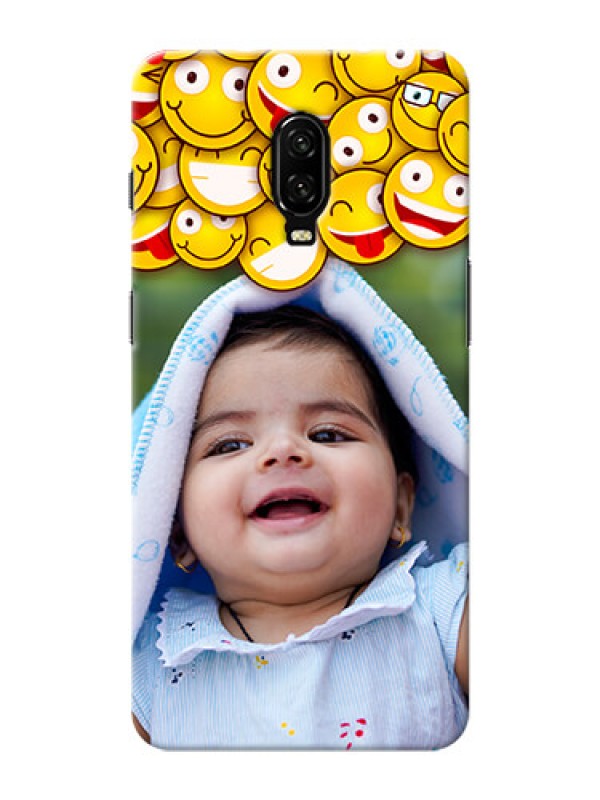 Custom Oneplus 6T Custom Phone Cases with Smiley Emoji Design
