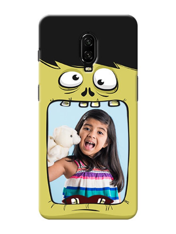 Custom Oneplus 6T Mobile Covers: Cartoon monster back case Design
