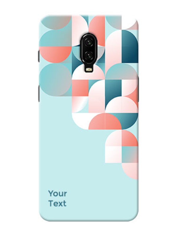 Custom OnePlus 6T Back Covers: Stylish Semi-circle Pattern Design