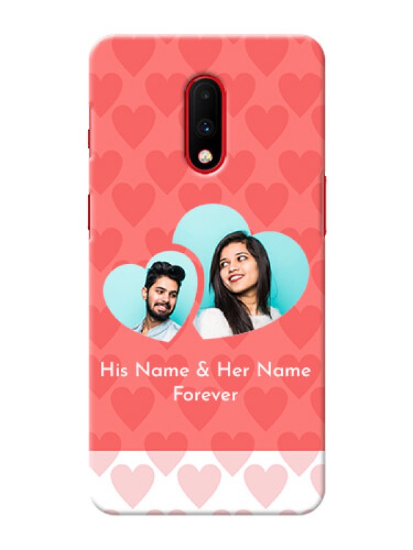 Custom Oneplus 7 personalized phone covers: Couple Pic Upload Design