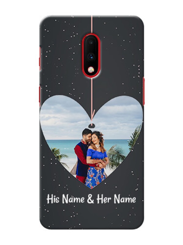 Custom Oneplus 7 custom phone cases: Hanging Heart Design