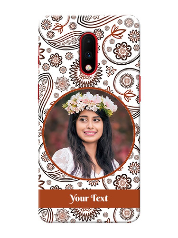 Custom Oneplus 7 phone cases online: Abstract Floral Design 