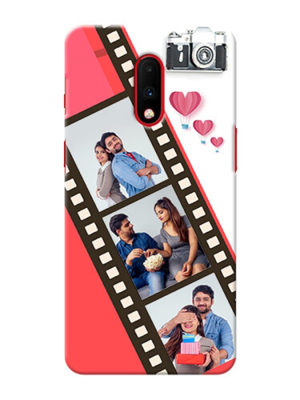 Custom Oneplus 7 custom phone covers: 3 Image Holder with Film Reel