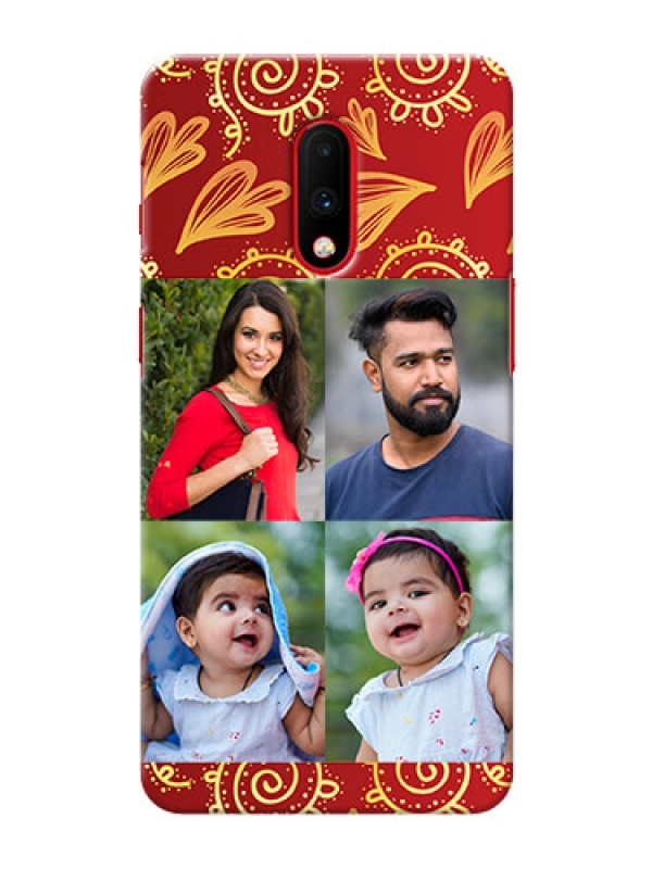 Custom Oneplus 7 Mobile Phone Cases: 4 Image Traditional Design