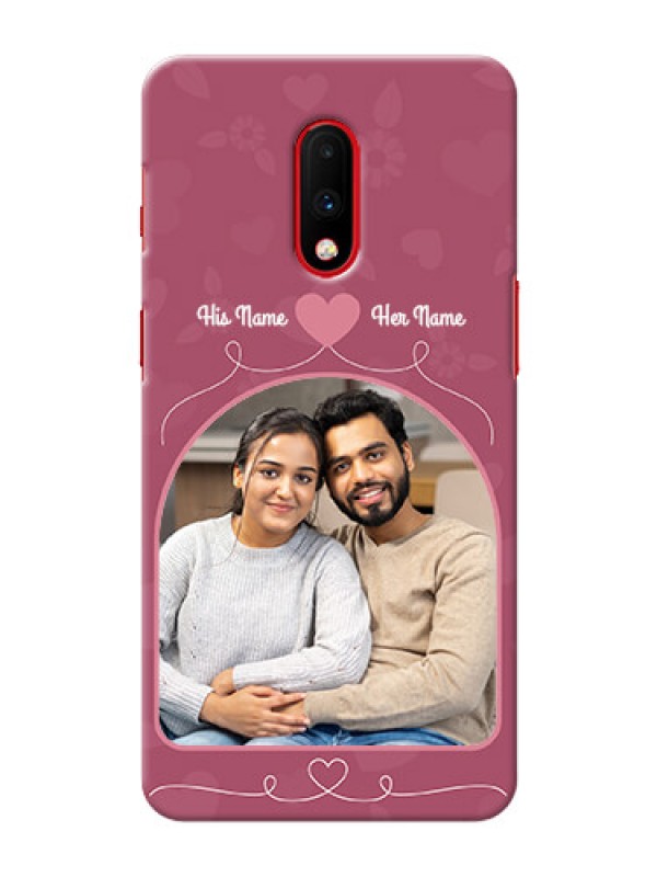 Custom Oneplus 7 mobile phone covers: Love Floral Design