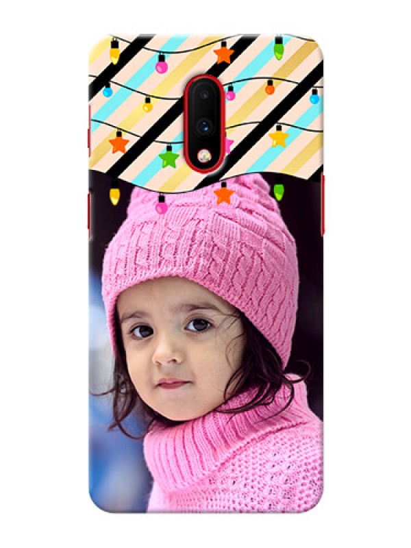 Custom Oneplus 7 Personalized Mobile Covers: Lights Hanging Design