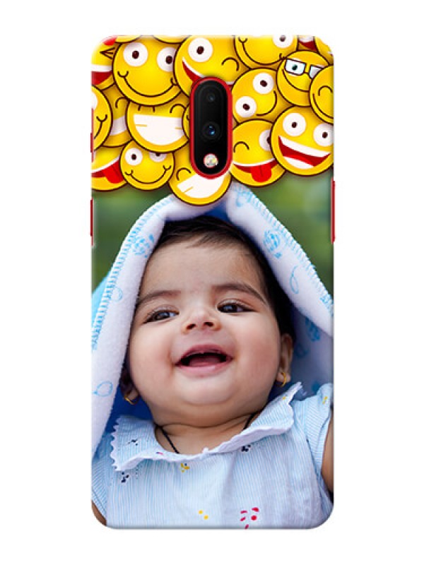 Custom Oneplus 7 Custom Phone Cases with Smiley Emoji Design