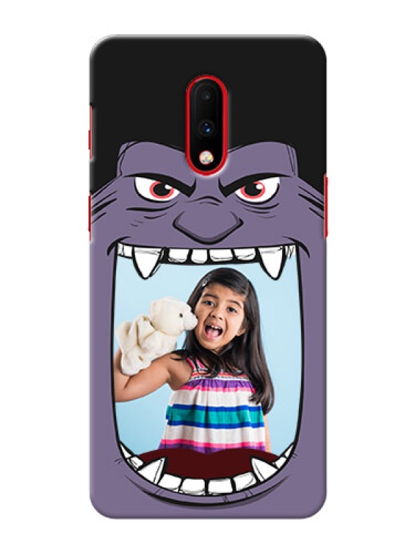 Custom Oneplus 7 Personalised Phone Covers: Angry Monster Design