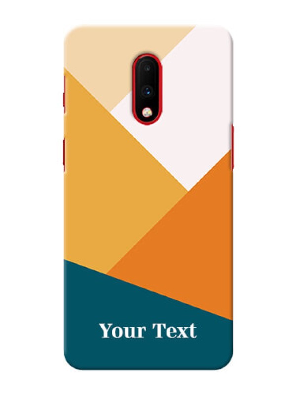 Custom OnePlus 7 Custom Phone Cases: Stacked Multi-colour Design