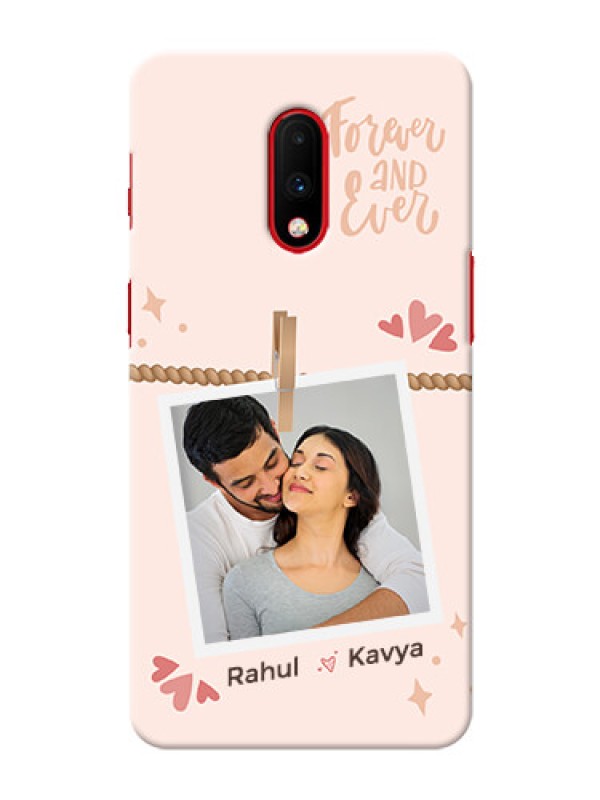 Custom OnePlus 7 Phone Back Covers: Forever and ever love Design