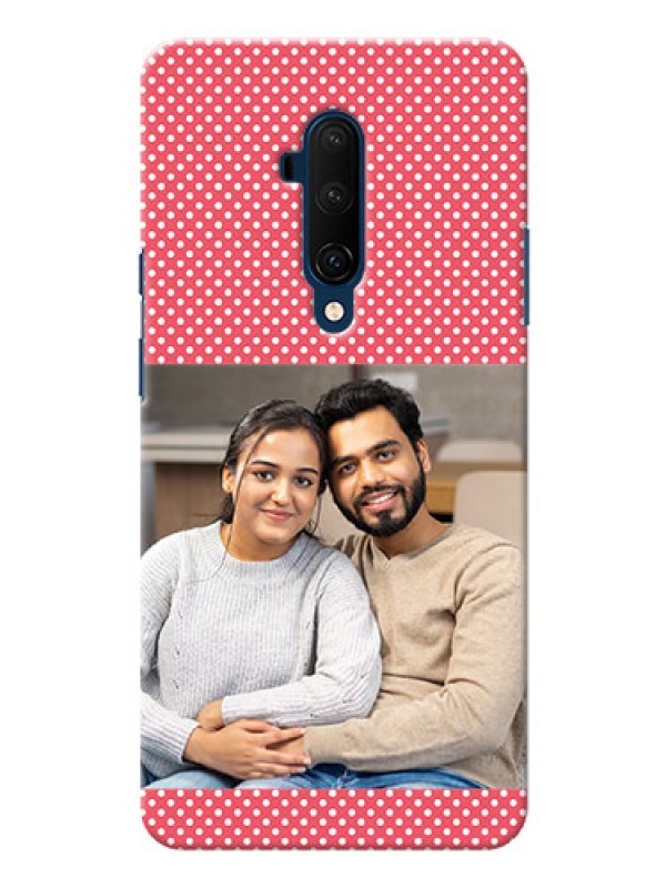 Custom Oneplus 7T Pro Custom Mobile Case with White Dotted Design