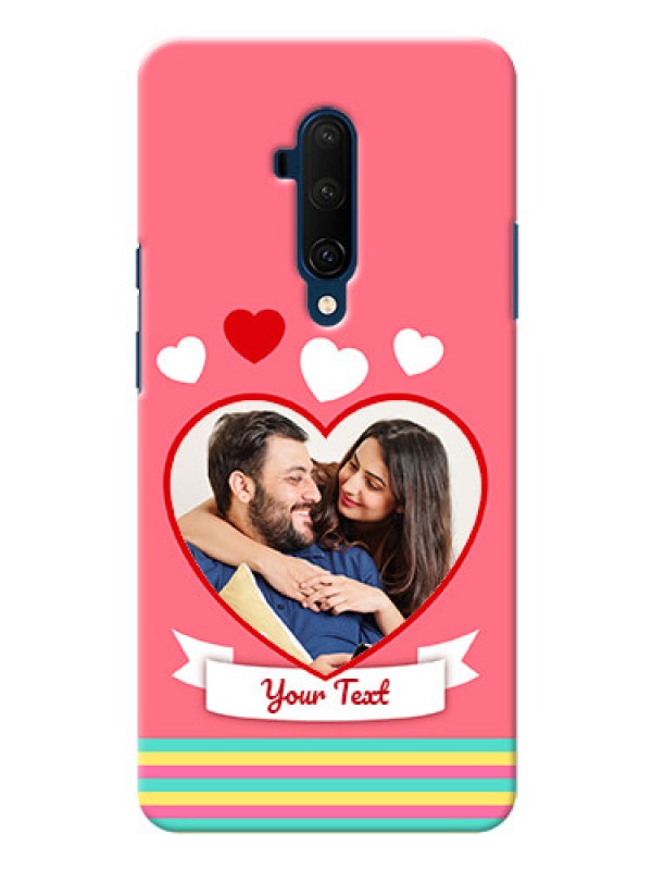 Custom Oneplus 7T Pro Personalised mobile covers: Love Doodle Design