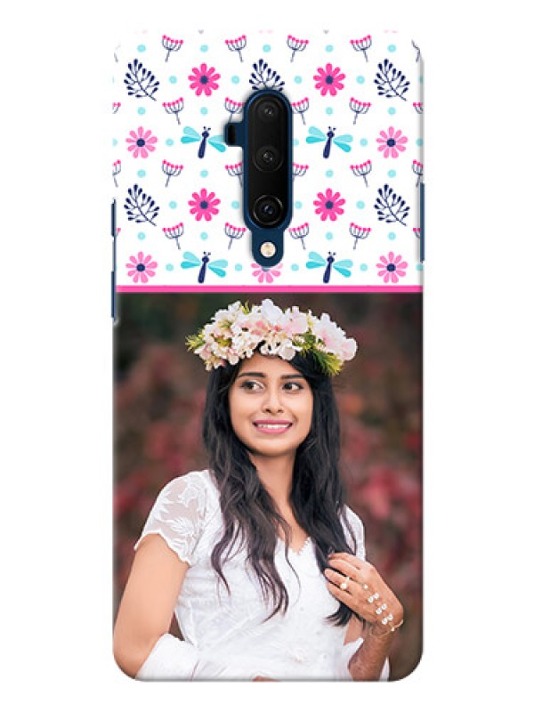 Custom Oneplus 7T Pro Mobile Covers: Colorful Flower Design