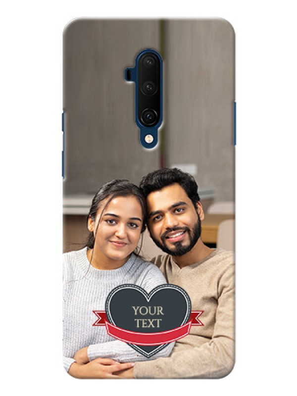 Custom Oneplus 7T Pro mobile back covers online: Just Married Couple Design