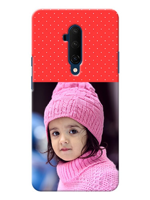 Custom Oneplus 7T Pro personalised phone covers: Red Pattern Design