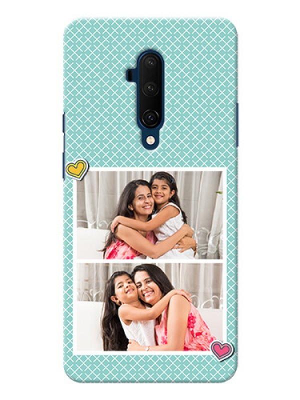 Custom Oneplus 7T Pro Custom Phone Cases: 2 Image Holder with Pattern Design