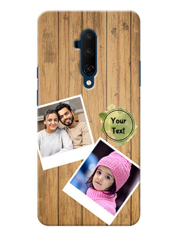 Custom Oneplus 7T Pro Custom Mobile Phone Covers: Wooden Texture Design