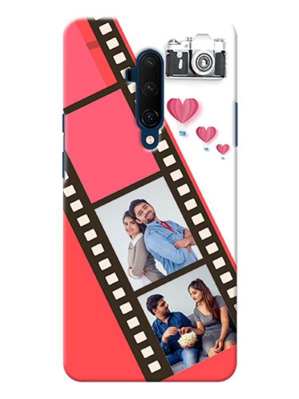 Custom Oneplus 7T Pro custom phone covers: 3 Image Holder with Film Reel
