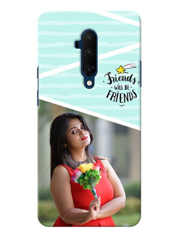 Custom Oneplus 7T Pro Mobile Back Covers: Friends Picture Icon Design