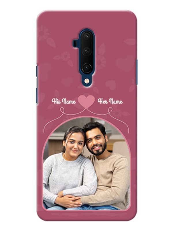 Custom Oneplus 7T Pro mobile phone covers: Love Floral Design