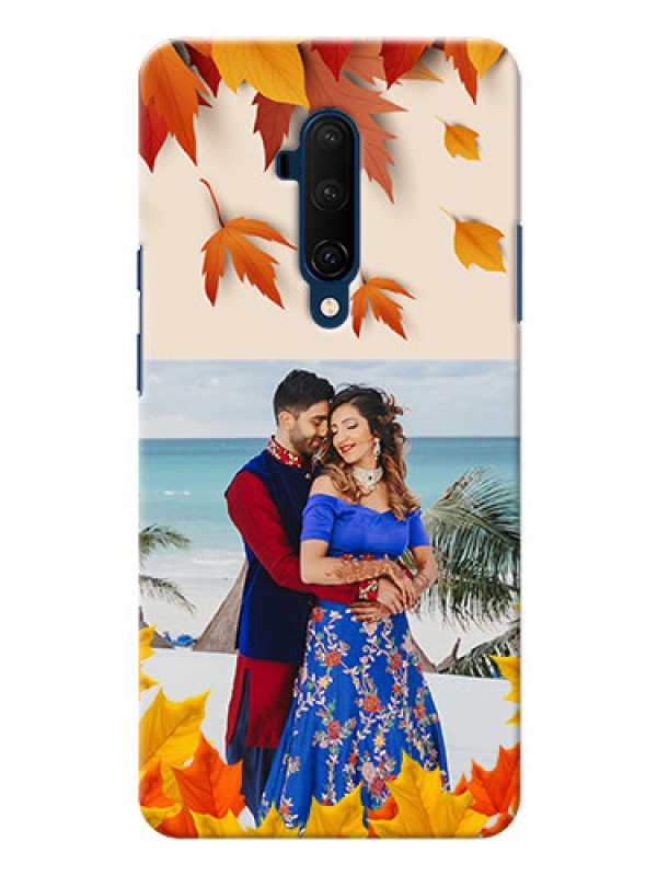 Custom Oneplus 7T Pro Mobile Phone Cases: Autumn Maple Leaves Design