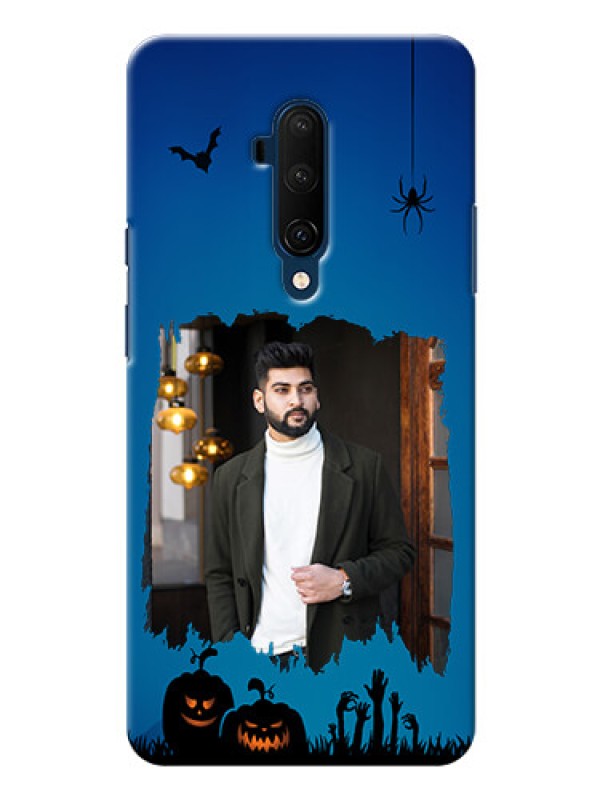 Custom Oneplus 7T Pro mobile cases online with pro Halloween design 