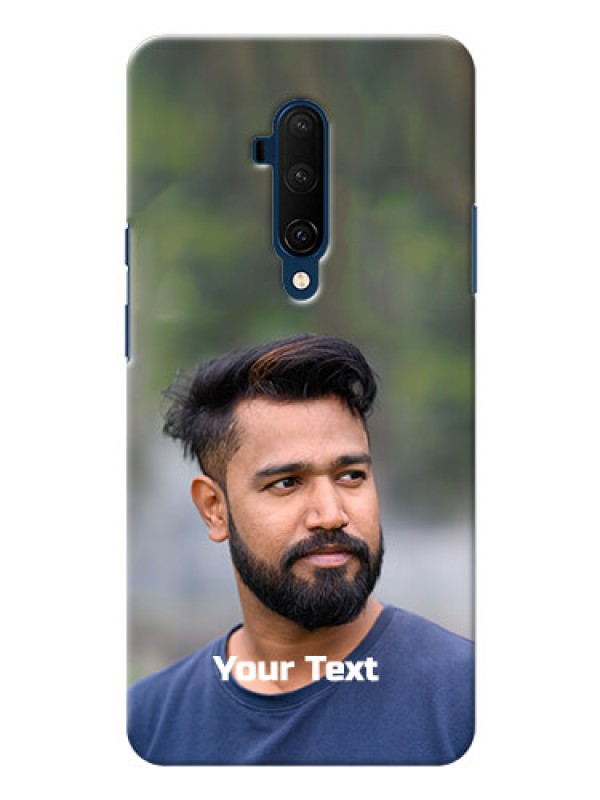Custom Oneplus 7T Pro Mobile Cover: Photo with Text