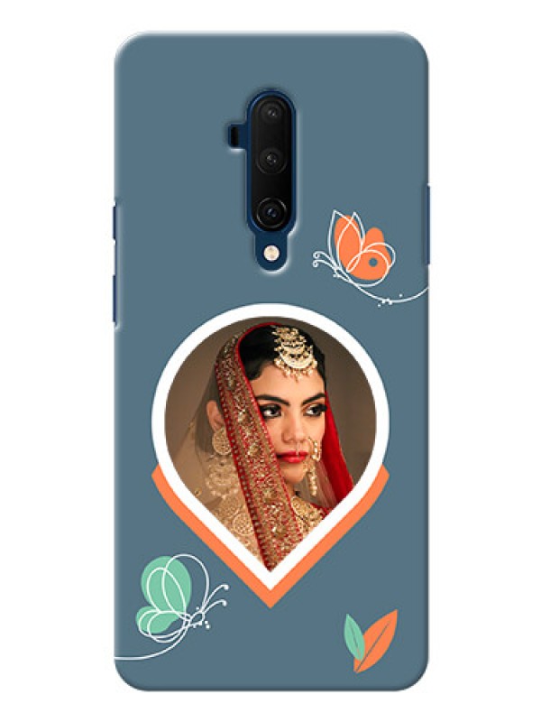 Custom OnePlus 7T Pro Custom Mobile Case with Droplet Butterflies Design