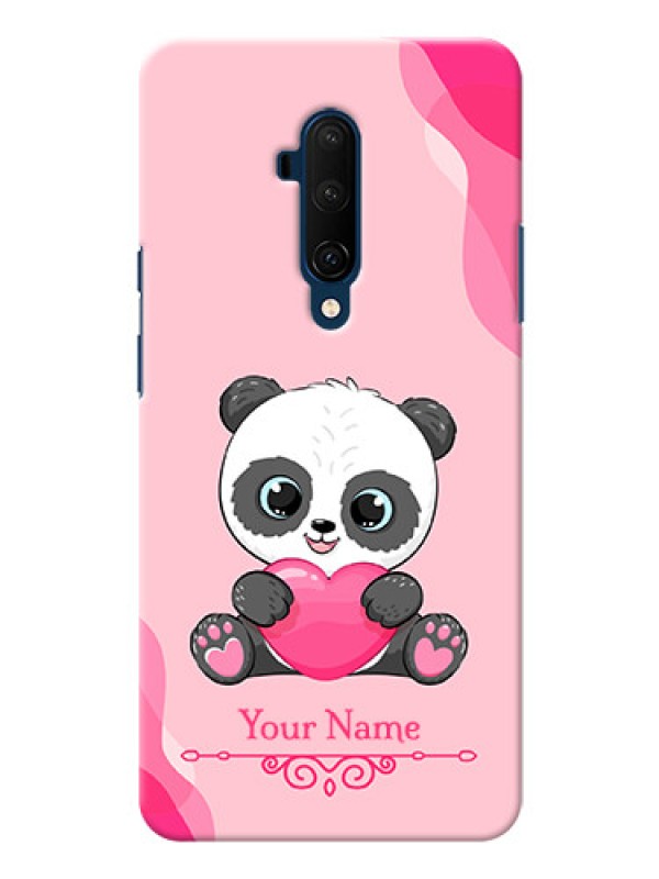 Custom OnePlus 7T Pro Mobile Back Covers: Cute Panda Design
