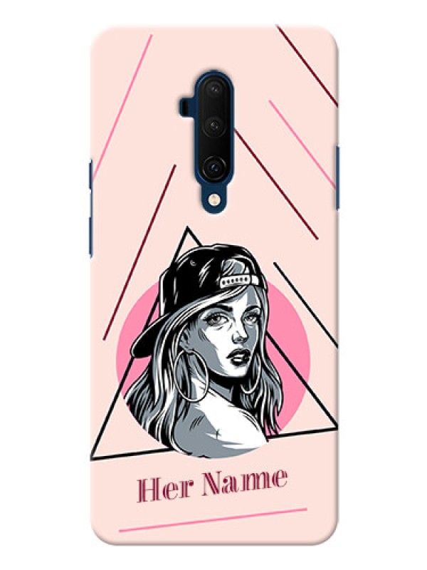 Custom OnePlus 7T Pro Custom Phone Cases: Rockstar Girl Design