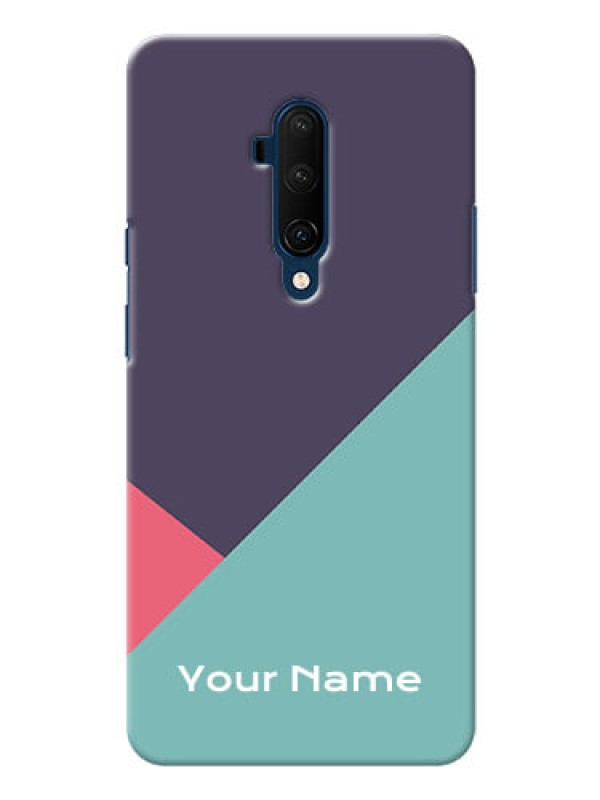 Custom OnePlus 7T Pro Custom Phone Cases: Tri Color abstract Design