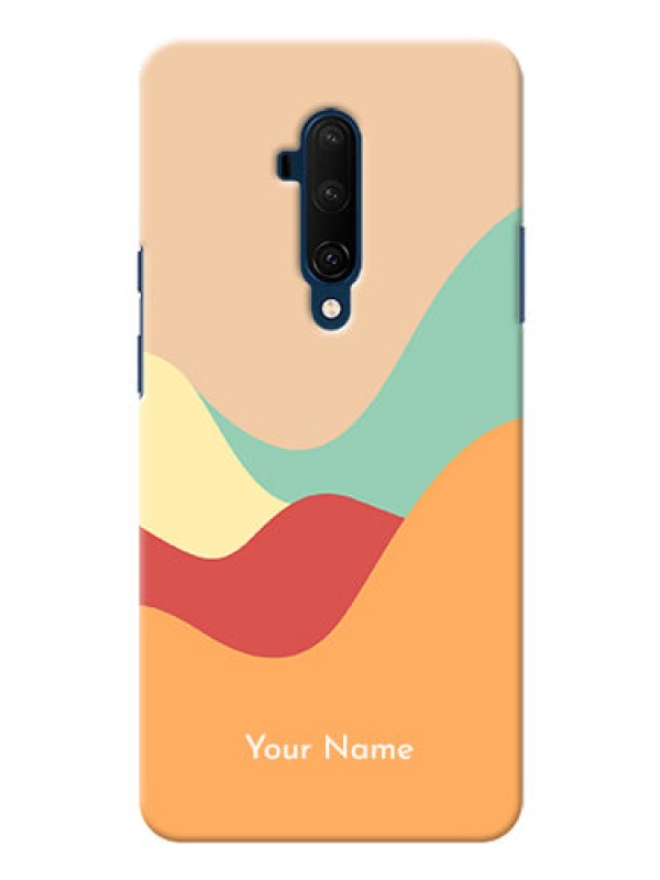 Custom OnePlus 7T Pro Custom Mobile Case with Ocean Waves Multi-colour Design