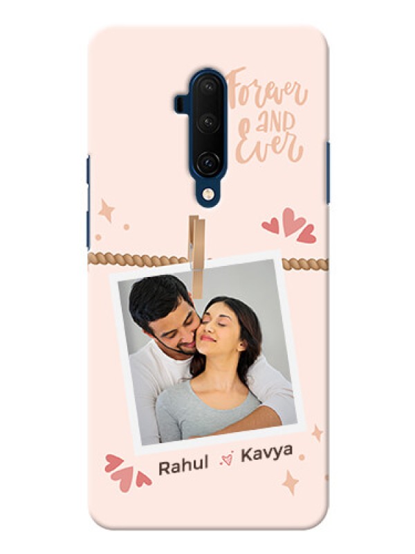 Custom OnePlus 7T Pro Phone Back Covers: Forever and ever love Design